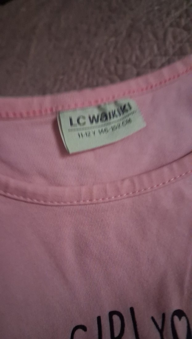 Kız Çocuk Pembe Uzun Kollu Tişört - Görsel 3