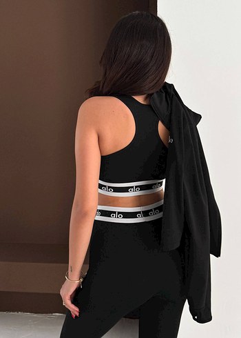 Kadın Siyah Üçlü Spor Takım - Görsel 3