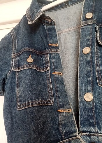 Kadın Kemerli Koyu Mavi Denim Tulum - Görsel 6