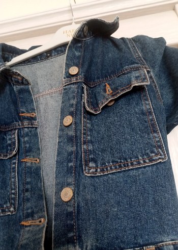 Kadın Kemerli Koyu Mavi Denim Tulum - Görsel 7