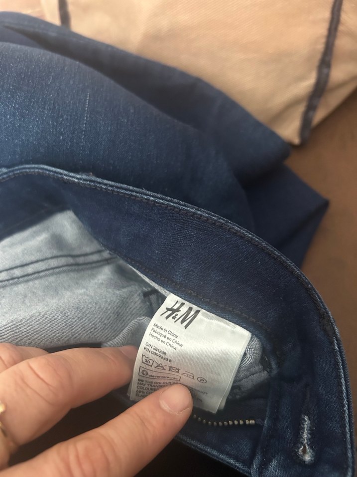 Mavi Süet Kadın Dar Kesim Pantolon - Görsel 3