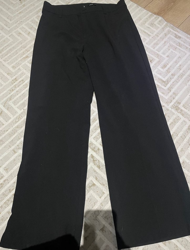 Kadın Siyah Kumaş Pantolon - Görsel 2