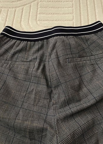 Gri Pilili Kadın Kumaş Pantolon - Görsel 2