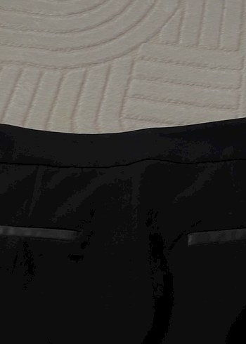 Siyah Kadın Midi Kumaş Pantolon - Görsel 3