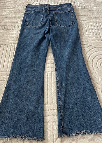 Kadın Bol Kesim Midi Kot Pantolon - Görsel 2