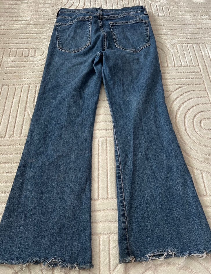 Kadın Bol Kesim Midi Kot Pantolon - Görsel 2