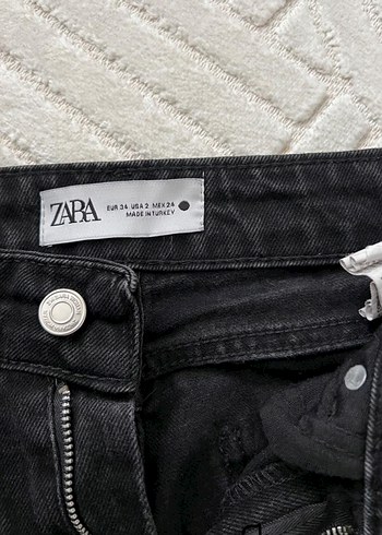 Siyah Bol Kesim Uzun Kadın Kot Pantolon - Görsel 3