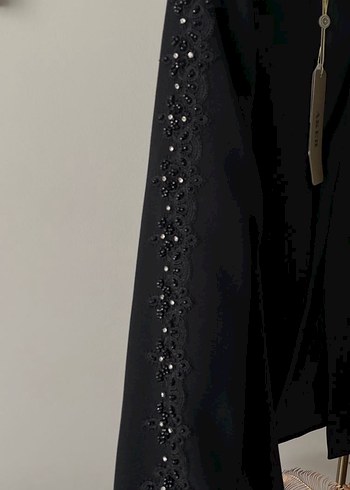 Düğmeli Siyah Kadın Blazer Ceket - Görsel 3