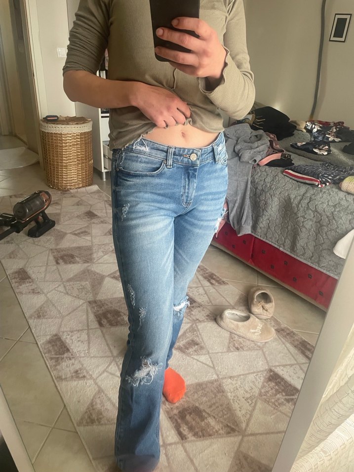 Zara Düşük Bel Jean - Görsel 3