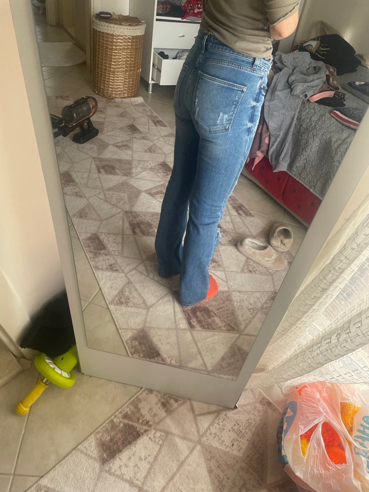 Zara Düşük Bel Jean - Görsel 2