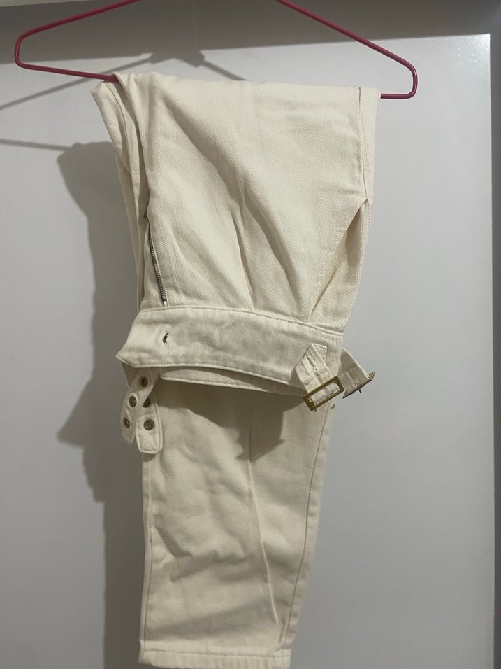 Krem Mom Jean - Görsel 2