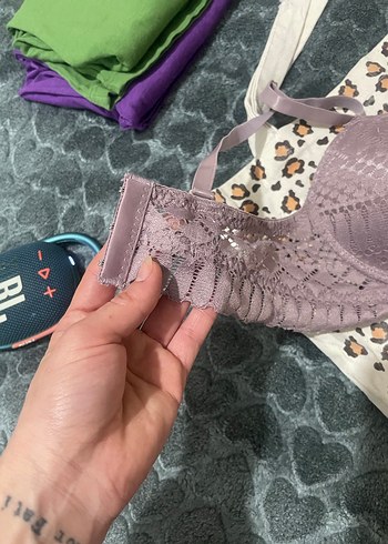 Bohem Yılan Desenli Mor Sütyen - Görsel 2