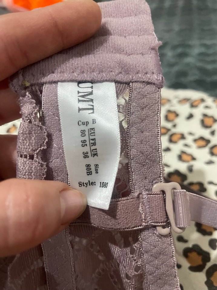 Bohem Yılan Desenli Mor Sütyen - Görsel 3