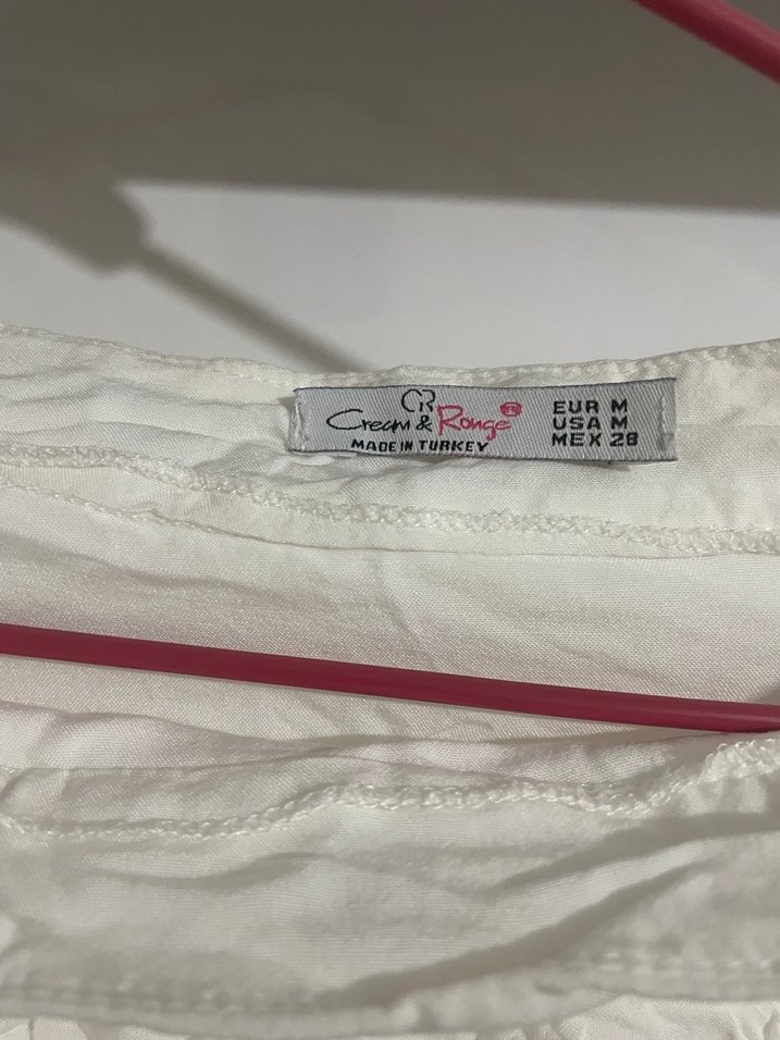 Beyaz Fırfırlı Mini Etek - Görsel 2