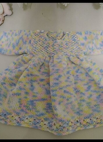 kiz bebek mini elbise 3 adet zıbın. mini patik bandana