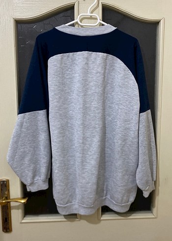 Gri Baskılı Street Wear Kadın Sweatshirt - Görsel 2