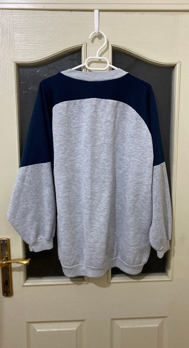 Gri Baskılı Street Wear Kadın Sweatshirt - Görsel 2