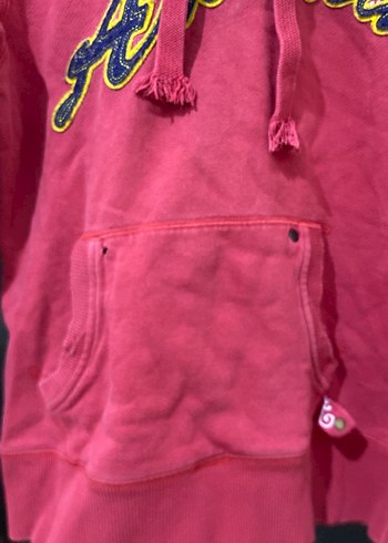 Kırmızı Kapüşonlu Fermuarlı Sweatshirt - Görsel 2