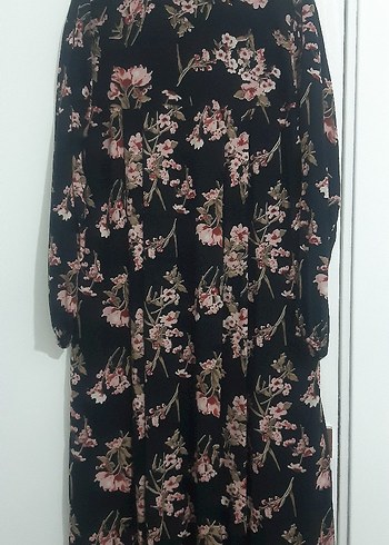 Çiçek Desenli Uzun Bohem Elbise - Görsel 2