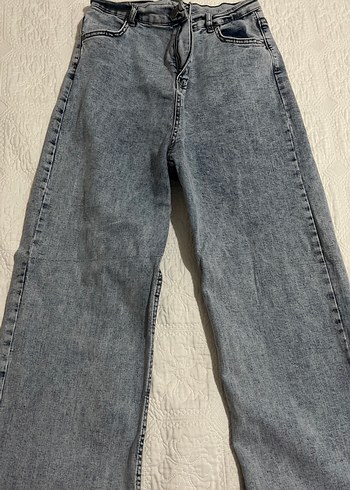 Gri Denim Midi Boy Regular Fit Kadın Jean - Görsel 2