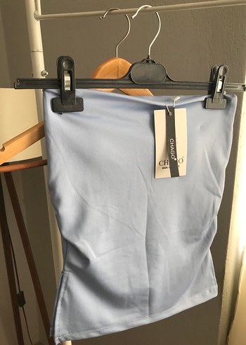 Sıfır Mavi Sütyen Destekli Büstiyer Straplez - Görsel 2