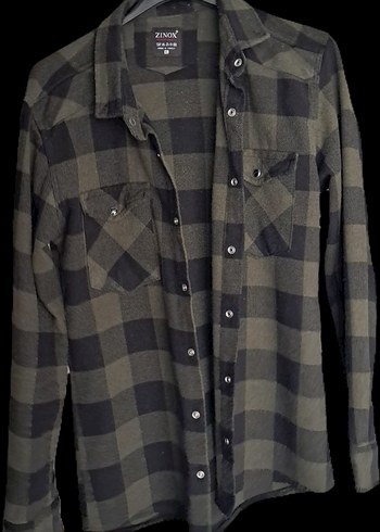 Düğmeli Kareli Pamuklu Erkek Gömlek - Görsel 2