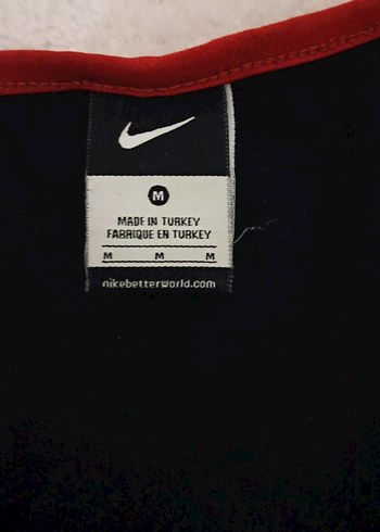 Siyah Kırmızı Kısa Kollu Spor Tişört - Görsel 3