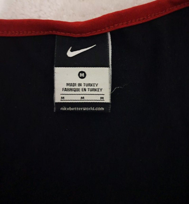 Siyah Kırmızı Kısa Kollu Spor Tişört - Görsel 3