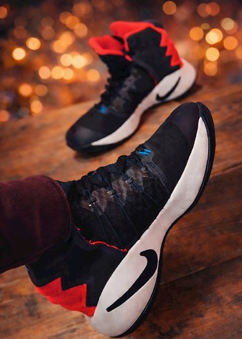 Kırmızı Siyah Bağcıklı Ayakkabı - Görsel 2