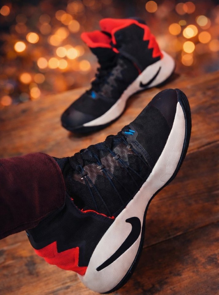 Kırmızı Siyah Bağcıklı Ayakkabı - Görsel 2