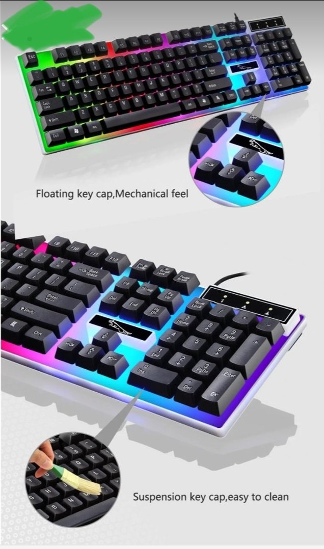 Renkli Mekanik Klavye RGB Aydınlatmalı - Görsel 3