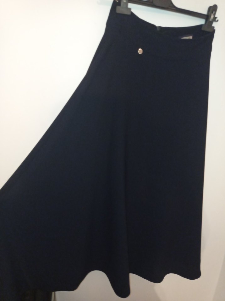 Siyah Uzun lacivert Mevlana kesim Armine etek - Görsel 2
