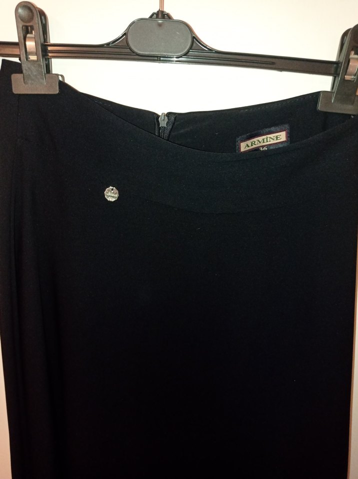 Siyah Uzun lacivert Mevlana kesim Armine etek - Görsel 3