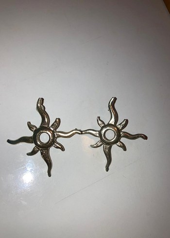 gümüş güneş figürlü kolye - Görsel 2