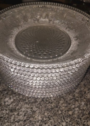 kristal Cam Yemek Tabağı Seti - Görsel 3