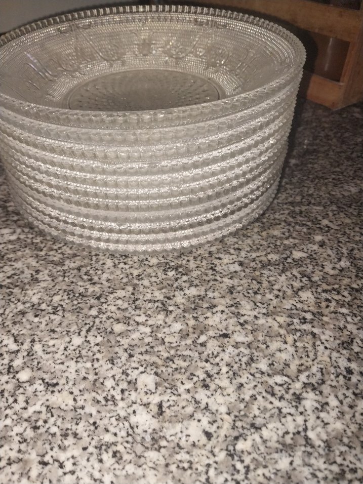 kristal Cam Yemek Tabağı Seti - Görsel 2