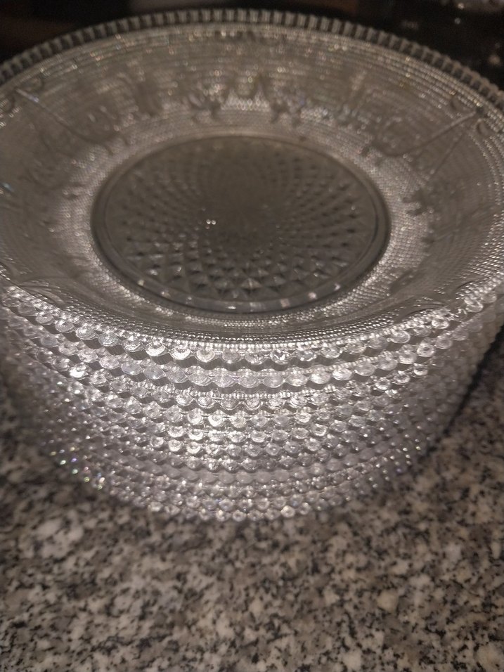 kristal Cam Yemek Tabağı Seti - Görsel 3