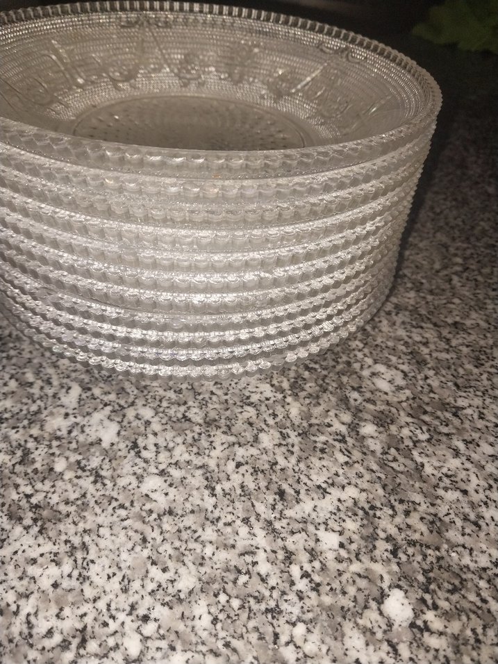 kristal Cam Yemek Tabağı Seti - Görsel 4