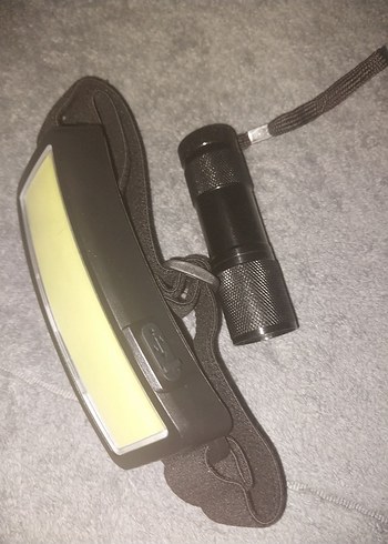 Ayarlanabilir Kafa Lambası ve Mini El Feneri - Görsel 3