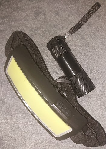 Ayarlanabilir Kafa Lambası ve Mini El Feneri - Görsel 2