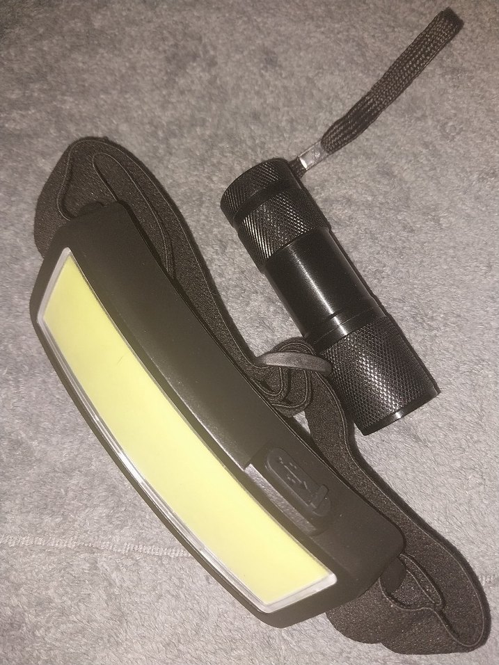 Ayarlanabilir Kafa Lambası ve Mini El Feneri - Görsel 2