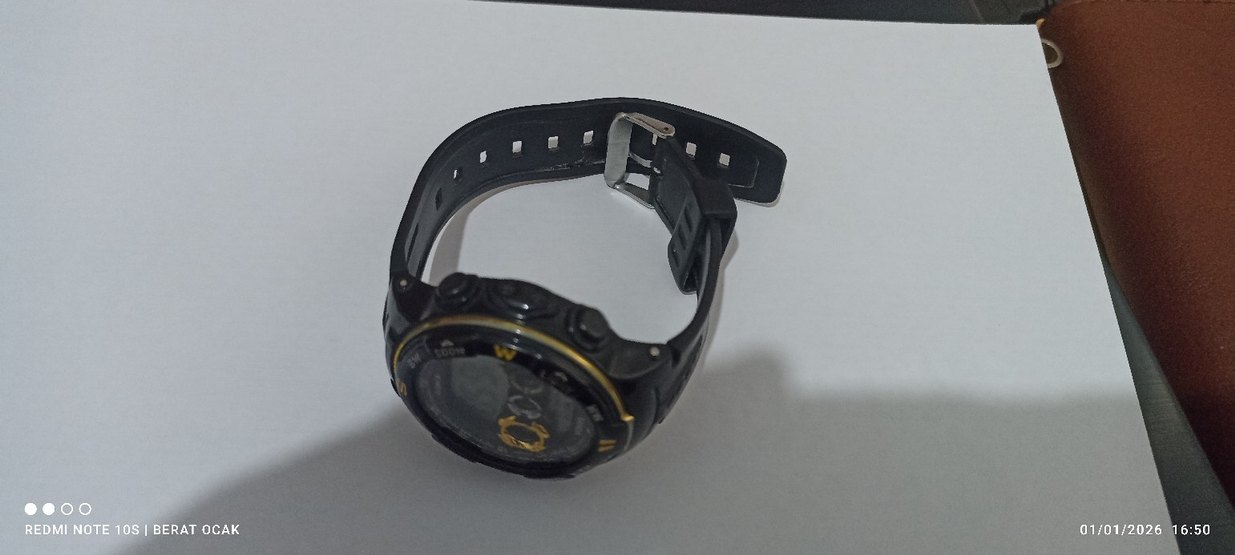 Erkek Siyah Biker Dijital Saat - Görsel 2