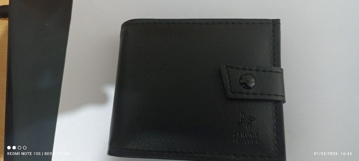 Siyah Minimalist Erkek Cüzdanı - Görsel 2