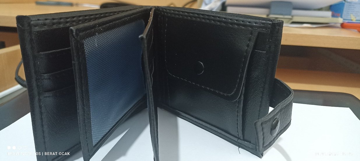 Siyah Minimalist Erkek Cüzdanı - Görsel 4