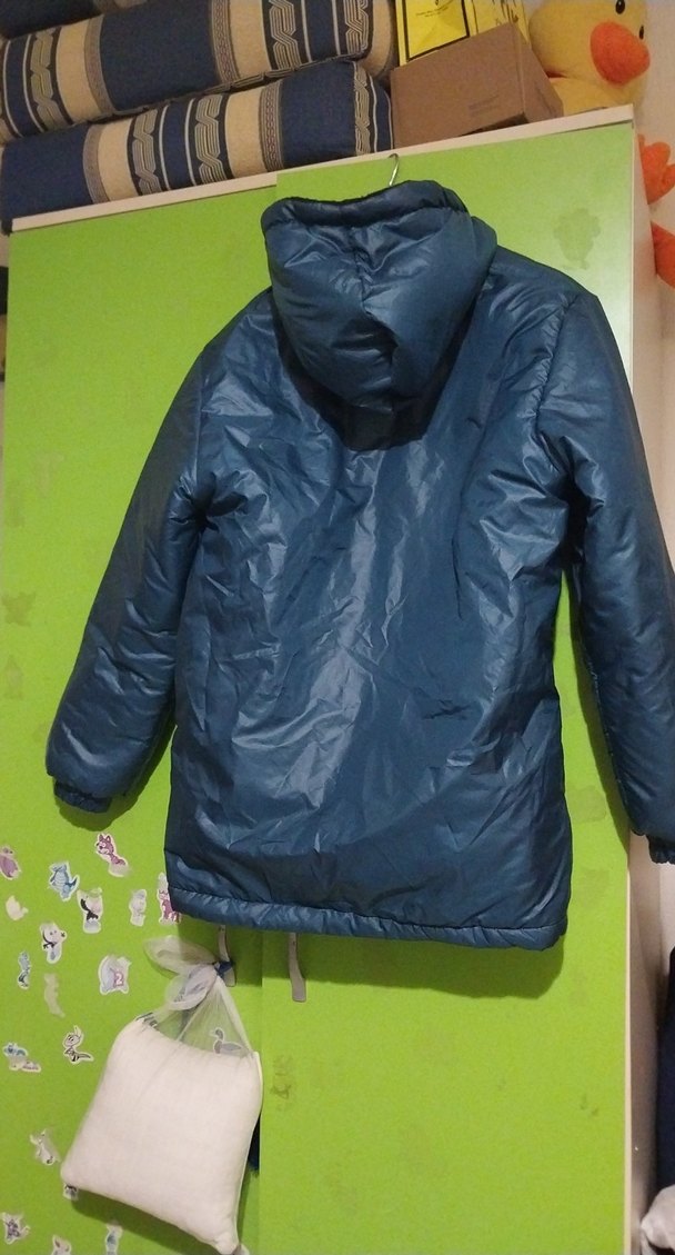 Kadın Lacivert Fermuarlı Kışlık Mont - Görsel 2