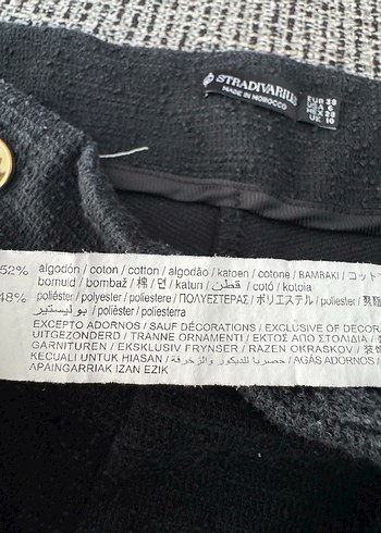 38 Beden Stradivarius tuvit kumaş mini şort