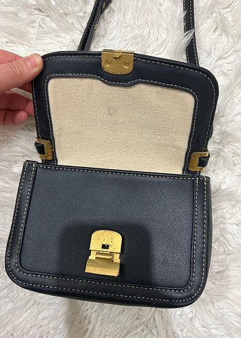 Mango lacivert askılı çanta - Görsel 2