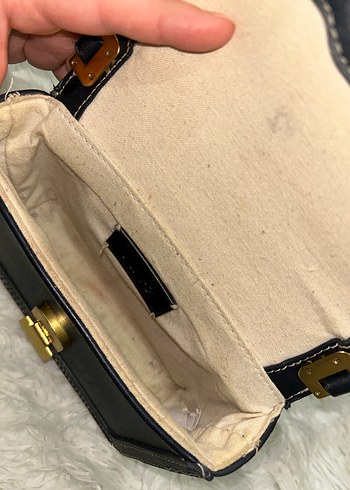 Mango lacivert askılı çanta - Görsel 6