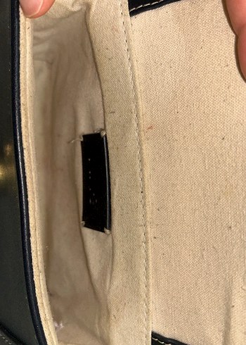 Mango lacivert askılı çanta - Görsel 4