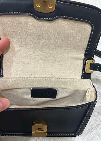 Mango lacivert askılı çanta - Görsel 3